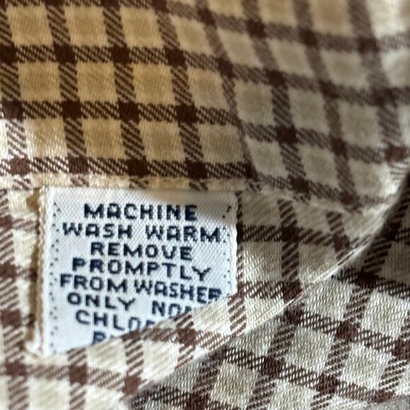 Ralph Lauren Blake Men's Size XXL Brown Windowpane Long Sleeve Button Down Shirt - Picture 4 of 11